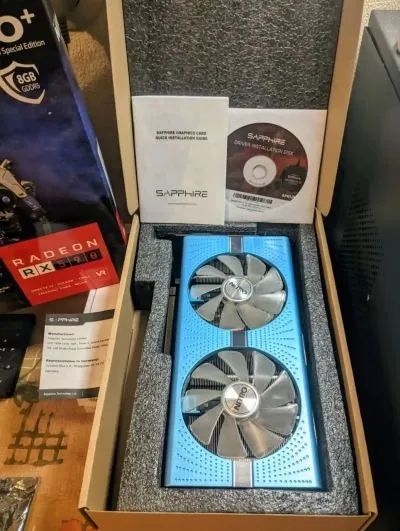 Лот: 25620355. Фото: 1. Видеокарта nitro+ Radeon RX 590... Видеокарты