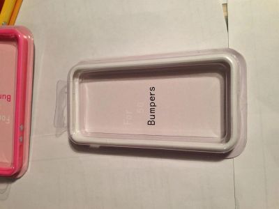 Лот: 3349531. Фото: 1. Бампер белый iphone 5,5s Качественный... Чехлы, бамперы