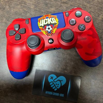 Лот: 20972388. Фото: 1. Геймпад джойстик Dualshock 4 ЦСКА... Аксессуары для игровых приставок, консолей, геймпады