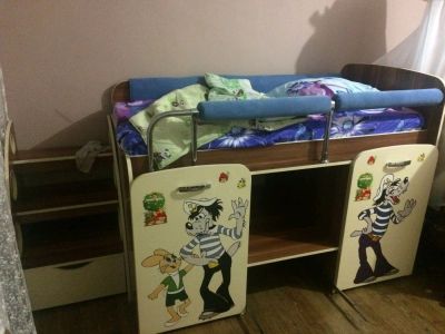 Лот: 12769969. Фото: 1. Кровать НУ ПоГоДи с матрасом. Детские кровати и кроватки