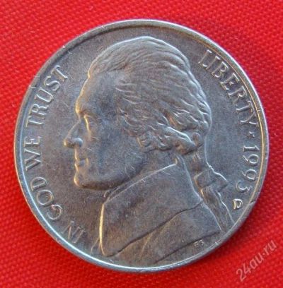 Лот: 1588166. Фото: 1. (№622-6/LF) 5 центов 1993 (США... Америка