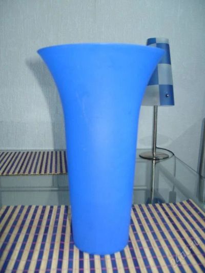 Лот: 93521. Фото: 1. Ваза синяя. Вазы