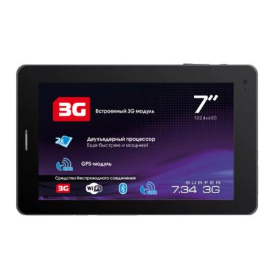 Лот: 4797080. Фото: 1. Explay Surfer 7.34 7" 4Gb 3G Black. Планшеты