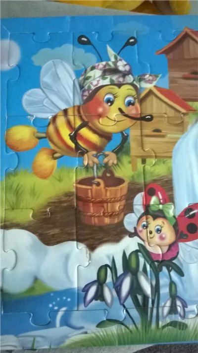 Лот: 6781525. Фото: 1. Книга со стихами и мягкими пазлами. Познавательная литература