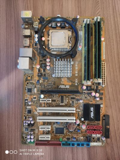 Лот: 15389387. Фото: 1. Продам сборку мат плата Asus p5k... Материнские платы