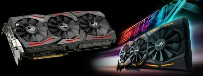 Лот: 21170091. Фото: 1. Видеокарта RX 580 8Gb Asus Rog... Видеокарты