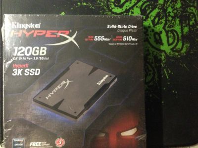 Лот: 4288913. Фото: 1. Жесткий диск SSD 120Gb Kingston... Жёсткие диски (HDD)