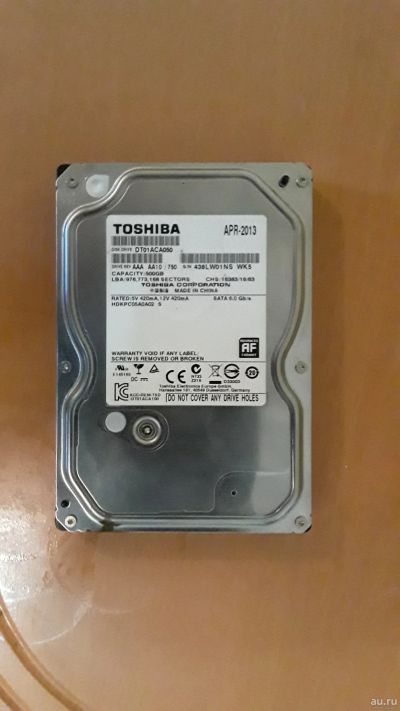 Лот: 18145828. Фото: 1. HDD Toshiba 500Gb. Жёсткие диски (HDD)
