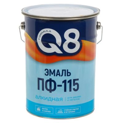 Лот: 25302008. Фото: 1. Эмаль Formula Q8, ПФ-115, алкидная... Краски, лаки, растворитель