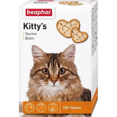 Лот: 16213464. Фото: 1. Витамины (Беафар) Kittys для кошек... Косметика для животных