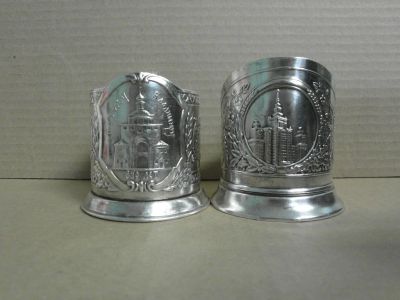 Лот: 11153085. Фото: 1. Подстаканники из СССР - "Городу... Другое (коллекционирование, моделизм)