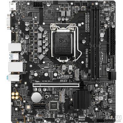 Лот: 17852664. Фото: 1. MSI H510M-A PRO H510M-A PRO. Материнские платы