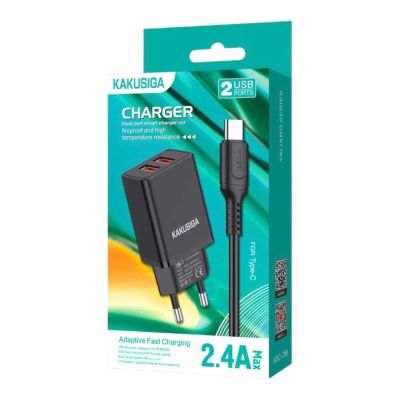 Лот: 22143373. Фото: 1. СЗУ KAKUSIGA KSC-788 2xUSB-A Type-C... Зарядные устройства, блоки питания, адаптеры сетевые для смартфонов