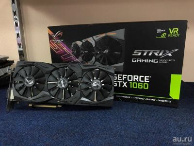 Лот: 12813874. Фото: 1. Видеокарта Asus STRIX GTX 1060... Видеокарты