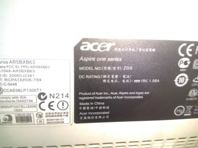 Лот: 18222117. Фото: 1. Нетбук Acer Aspire one. Ноутбуки