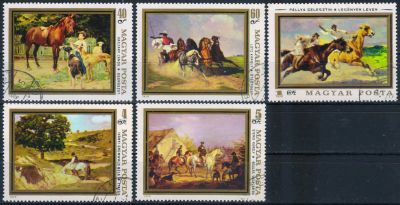 Лот: 25646486. Фото: 1. 1979. Венгрия. Картины с изображением... Марки
