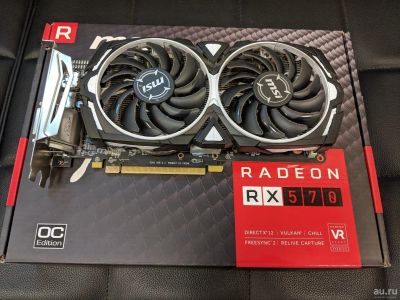 Лот: 13801662. Фото: 1. MSI Radeon RX 570 4 гб. Видеокарты