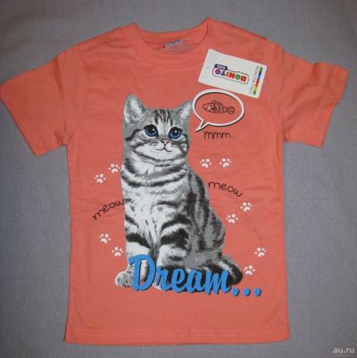 Лот: 17472019. Фото: 1. футболка с кошечкой котенком хорошее... Подарки на Новый год