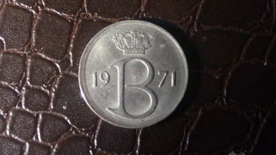 Лот: 7823413. Фото: 1. 25 сантимов 1971 год Бельгия 212. Остальные страны