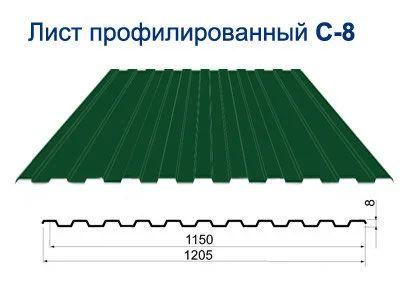 Лот: 15139621. Фото: 1. Профлист, Профнастил 0.45 мм RAL... Кровельные материалы