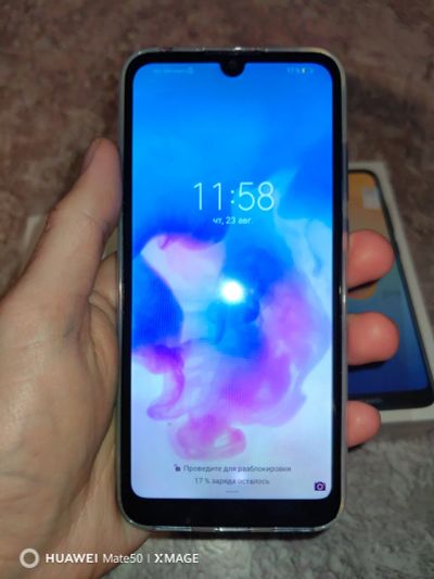 Лот: 23688410. Фото: 1. Huawei Y6 2019 2/32 ГБ синий 13... Смартфоны