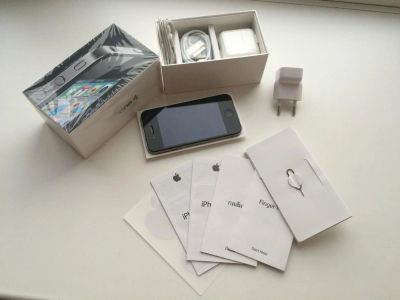Лот: 5161307. Фото: 1. Apple iPhone 4 16 gb black черный... Смартфоны