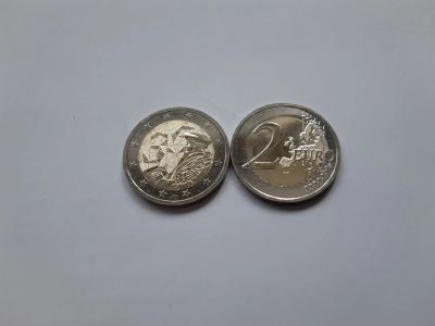 Лот: 19902790. Фото: 1. Латвия 2 евро 2022 " 35 лет программе... Европа