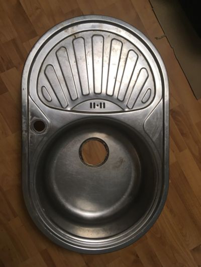 Лот: 24993850. Фото: 1. Кухонная мойка из нержавейки. Мойки кухонные