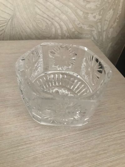 Лот: 22175639. Фото: 1. Вазочка хрусталь СССР. Предметы сервировки