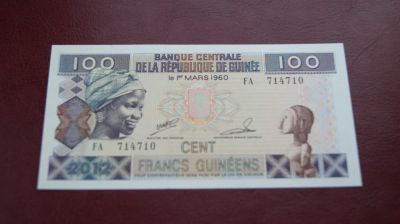 Лот: 9021278. Фото: 1. Гвинея 100 франков 2012 года... Африка
