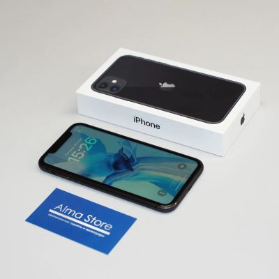 Лот: 20631412. Фото: 1. Apple iPhone 11 128 ГБ Black... Смартфоны