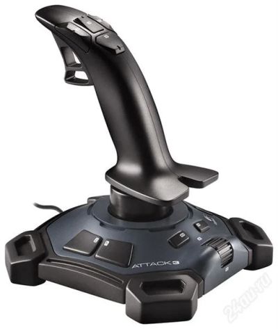 Лот: 2571364. Фото: 1. logitech attack 3 joystick. Рули, джойстики