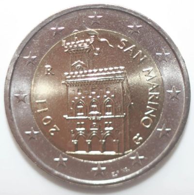 Лот: 6105979. Фото: 1. 2 евро 2011 год. Сан-Марино. Европа
