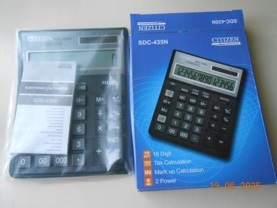 Лот: 25548256. Фото: 1. калькулятор CITIZen SDC-435N. Калькуляторы