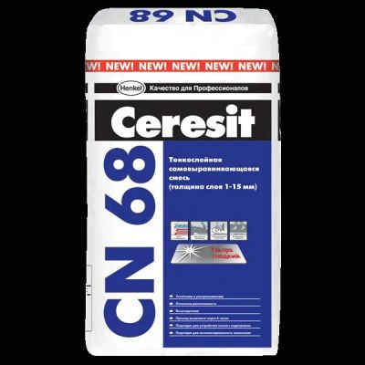 Лот: 6872997. Фото: 1. Церезит СN68. Смесь самовыравнивающаяся... Смеси, шпатлевки, цемент