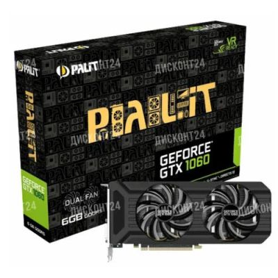 Лот: 14285693. Фото: 1. Видеокарта Palit GeForce GTX 1060... Видеокарты