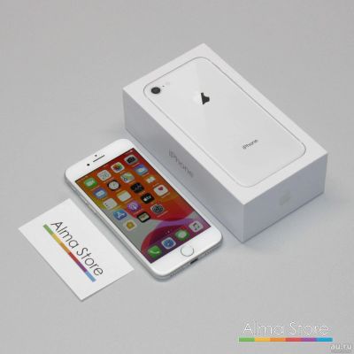 Лот: 16200775. Фото: 1. Apple iPhone 8 128 ГБ Silver... Смартфоны