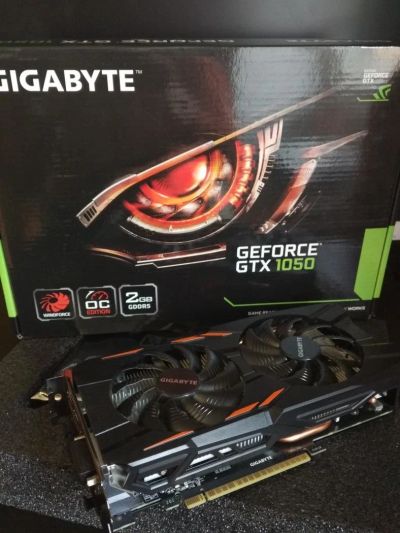 Лот: 10408999. Фото: 1. Gigabyte GTX 1050 WindForce OC... Видеокарты