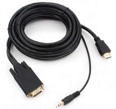 Лот: 24949118. Фото: 1. Кабель HDMI(m) - VGA(m) 5.0м Cablexpert... Шлейфы, кабели, переходники