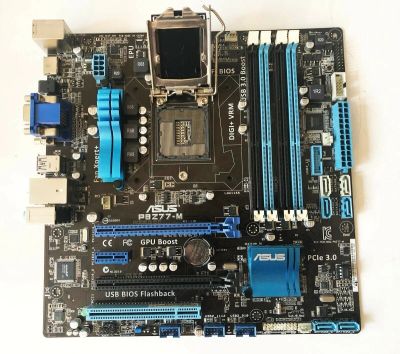 Лот: 10905893. Фото: 1. comp.mb.#16 ASUS P8Z77-M + VGA... Материнские платы