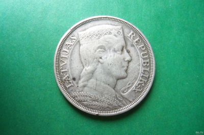 Лот: 17385231. Фото: 1. Латвия 5 лат 1929 г.,серебро. Страны СНГ и Балтии