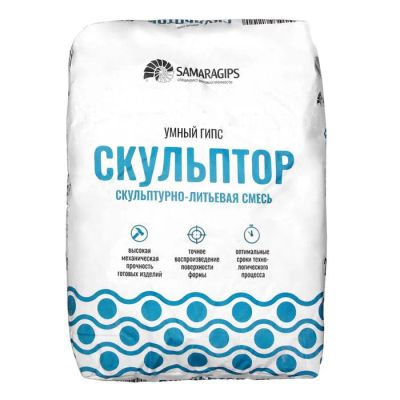 Лот: 20981858. Фото: 1. Гипс «Скульптор» - смесь для 3D... Смеси, шпатлевки, цемент