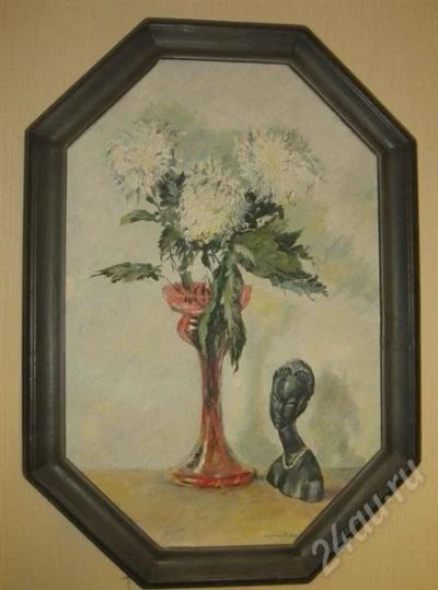 Лот: 689929. Фото: 1. картина "хризантема". Произведения