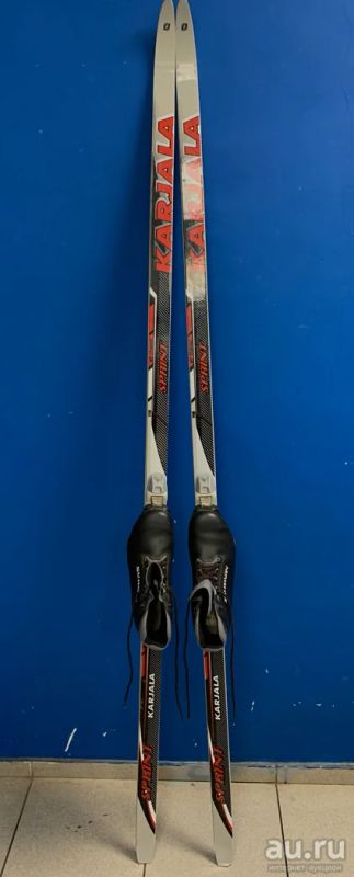 Лот: 18477096. Фото: 1. Беговые лыжи karjala 190см + ботинки... Ботинки
