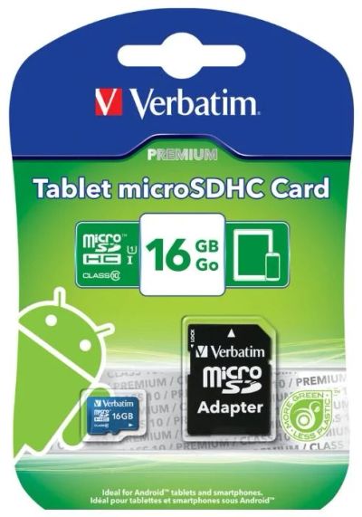 Лот: 4553641. Фото: 1. Карта памяти Microsdhc 16Gb Verbatim... Карты памяти