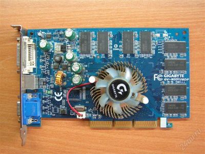 Лот: 2768215. Фото: 1. GIGABYTE GeForce FX 5500 270Mhz... Видеокарты