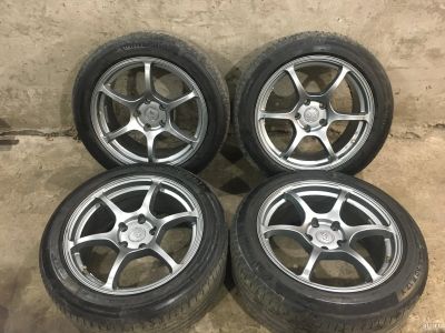Лот: 18223031. Фото: 1. Колёса LSwheels + continental... Шины на дисках