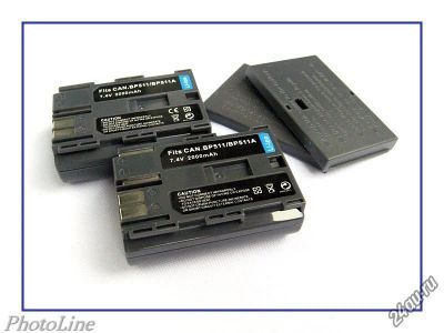Лот: 5975640. Фото: 1. Аккумулятор BP-511A для фотоаппаратов... Аккумуляторы, зарядные