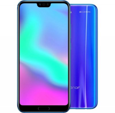 Лот: 11684456. Фото: 1. Honor 10 128GB, Мерцающий Синий... Смартфоны