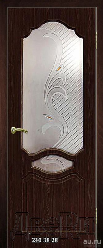 Лот: 12604165. Фото: 1. Венеция Остекленная-Венге. Двери межкомнатные